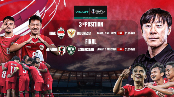 Nonton Live Streaming Anti Lemot Timnas Indonesia U-23 vs Irak U-23 Piala Asia 2024