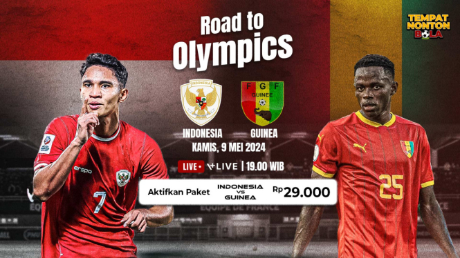 Cara Berlangganan Vision+ untuk Nonton Timnas Indonesia U-23 vs Guinea, Kick-Off Malam Ini