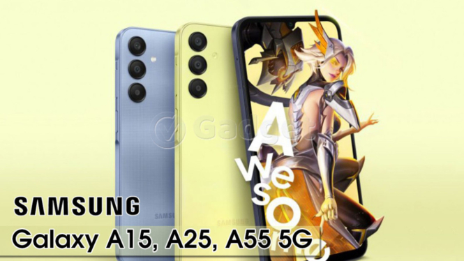 Harga Samsung Galaxy A15, A25 dan A55 5G Mei 2024