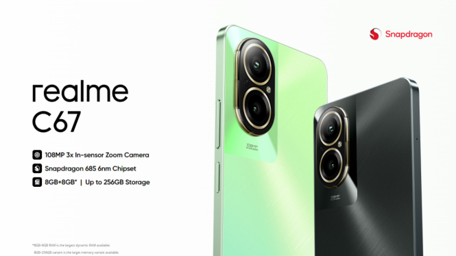 Realme C67 Update Harga Terbaru Mei 2024: Dibekali Snapdragon 685 dan Kamera Utama 108MP!