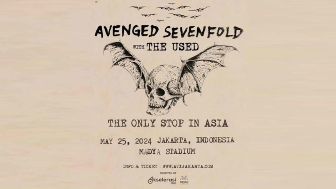 Avenged Sevenfold Jakarta 2024: Cek di Hp kamu Jadwal Lengkap, Band Pembuka, dan Aturan Konser!