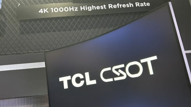 TCL CSOT dengan resfreh rate 1000 Hz