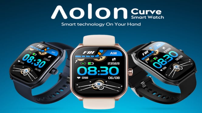 Harga Aolon Smartwatch 2.0: Smartwatch Rp 200 Ribuan, Layar Lengkung 3D Multifungsi Diskon 40%!