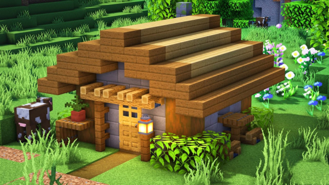 5 Ide Desain Rumah Minecraft Simpel yang Bikin Betah dan Mudah Dibangun