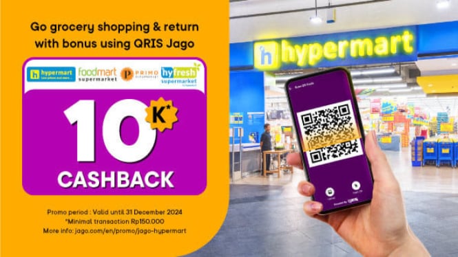 Belanja Hemat di Hypermart, Dapatkan Cashback dengan QRIS Jago!