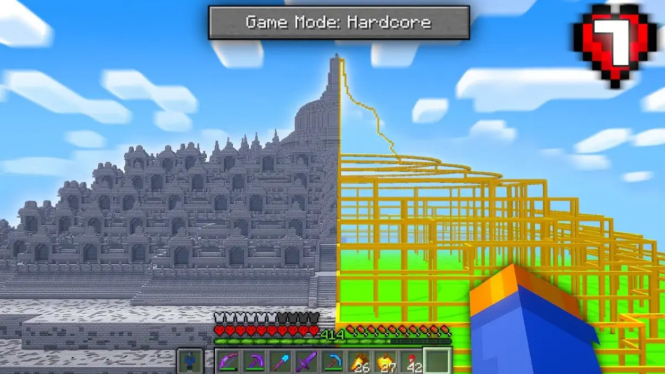 Langkah-Langkah Membuat Bangunan Simetris di Minecraft dengan Mudah