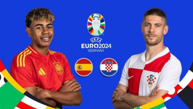 Link Live Streaming Euro 2024, Spanyol vs Kroasia! Big Match Euro 2024!