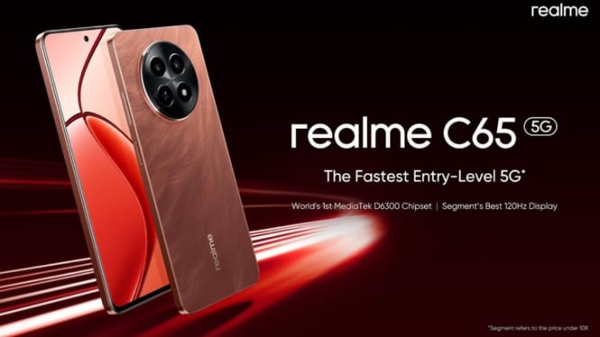 Realme C65 5G Speedy Red: Smartphone Varian Warna Baru dan Spesifikasi Lengkap di Harga 2 Jutaan