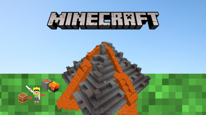 Cara Membuat Gunung Berapi di Minecraft