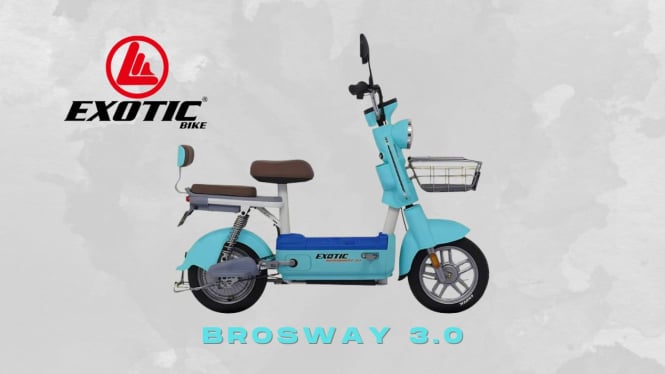 Sepeda Listrik Exotic Brosway 3.0 Minimalis: Pilihan Ideal dengan 3 Mode Berkendara dan Harga Terjangkau