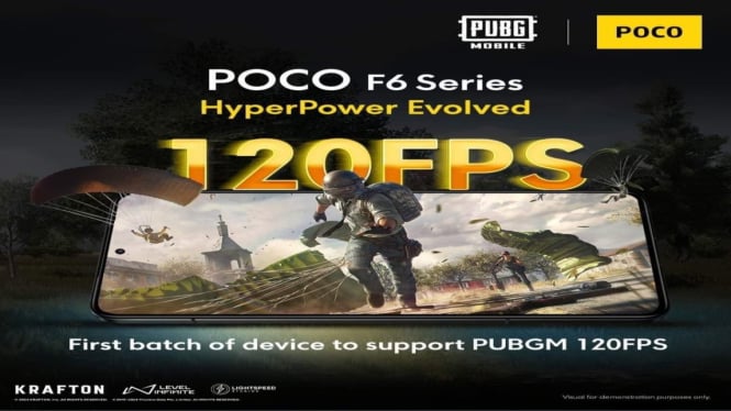 Poco F6 Resmi Mendukung PUBG Mobile 120 FPS