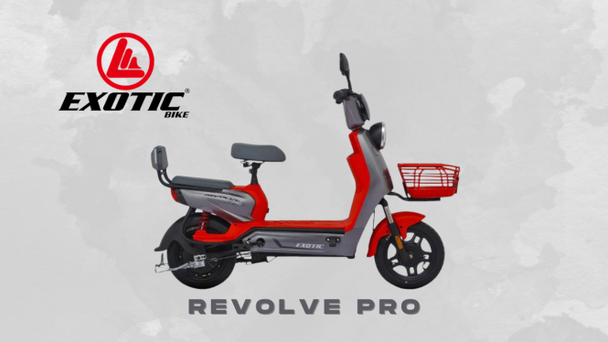 Sepeda Listrik Exotic Revolve Pro: Jarak Tempuh Samapi 40KM dengan Daya 500watt