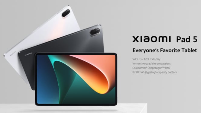 Xiaomi Pad 5: Tablet Gahar dengan Baterai Besar, Scrolling Lancar Berkat Refresh Rate 120 Hz