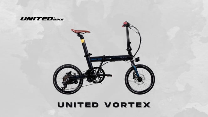 United Vortex: Sepeda Listrik Lipat dengan Baterai Kamuflase, Cocok untuk Mobilitas Praktis