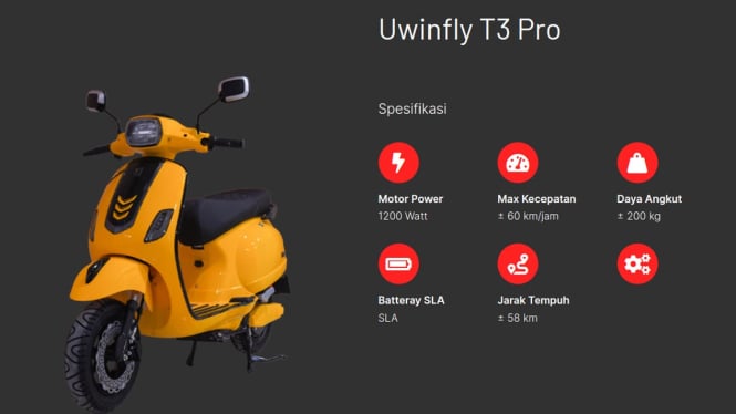 Motor Listrik Uwinfly T3 Pro