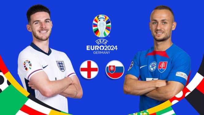 Link Live Streaming Inggris vs Slovakia, Babak 16 Besar, Minggu 30 Juni 2024, Tanpa VPN