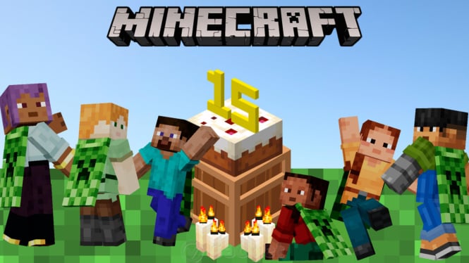 Minecraft Bagikan Anniversary cape Gratis
