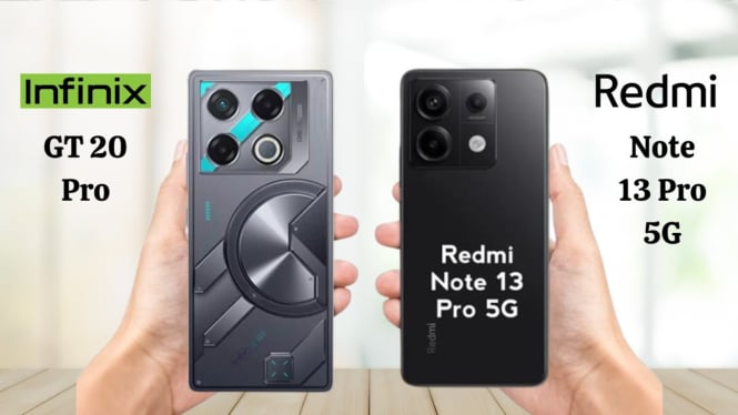 Redmi Note 13 Pro Plus 5G dengan Infinix GT 20 Pro