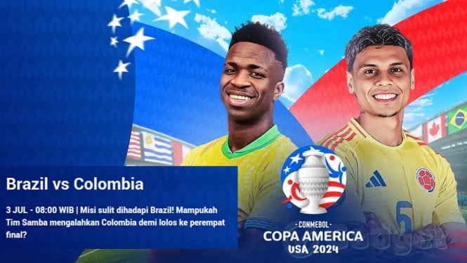 Link Live Streaming Brazil vs Colombia - Copa America 2024