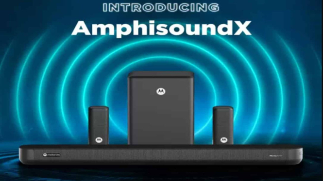 Motorola AmphisoundX 600W: Upgrade Audio Rumah Anda dengan Dolby Atmos dan Suara Surround 3D