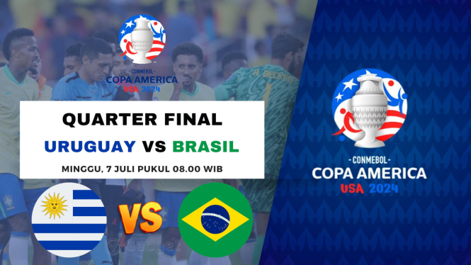 Link Live Streaming Uruguay vs Brasil Copa América 2024