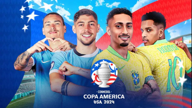 Link Live Streaming Uruguay vs Brasil Copa America 2024