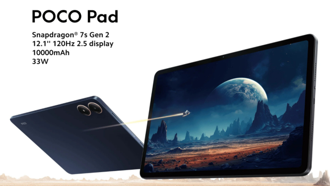 POCO Pad: Dibekali Snapdragon 7s Gen 2 dan Baterai Badak 10.000mAh, Dijual 3 Jutaan Saja!