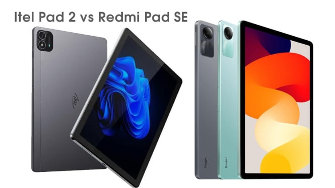 Itel Pad 2 vs Redmi Pad SE