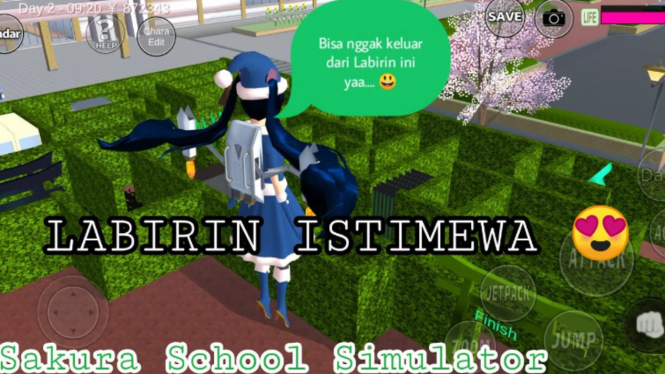 ID Labirin Paling Membingungkan di Sakura School Simulator