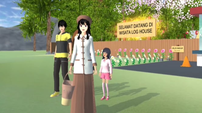 ID Taman Bermain di Sakura School Simulator, Bisa untuk berkeliling