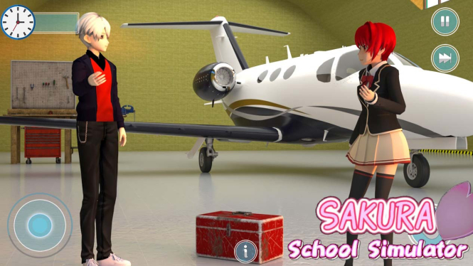 ID Sakura School Simulator Pesawat