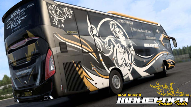 Download Mod Bus JB3 MHD Livery Mahendra Transport