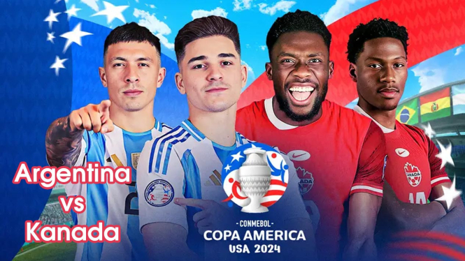 Link Live Streaming Argentina vs Kanada Semifinal Copa America 2024