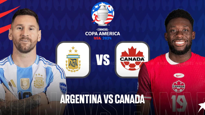 Link Live Streaming Argentina vs Kanada - Semifinal Copa America 2024