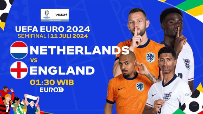 Link Live Streaming Belanda vs Inggris Semifinal Euro 2024