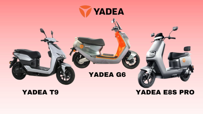 Perbedaan Spesifikasi 3 Motor Listrik Yadea: G6, E8S Pro, dan T9 Nyaman, Aman, dah Jarak Tempuh Jauh