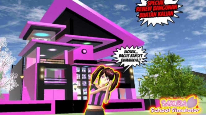 Cara Bermain ke Rumah Lisa Blackpink di Sakura School Simulator