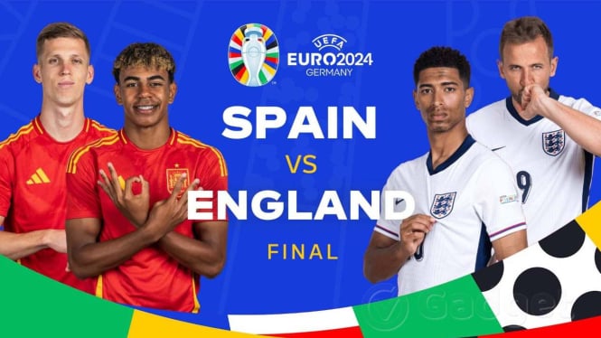 Link Live Streaming Spanyol vs Inggris - Final Euro 2024