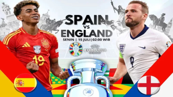 Streaming Euro: Spanyol vs Inggris