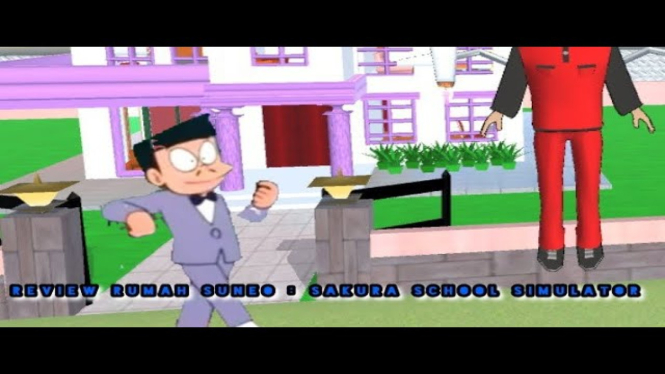 Cara Bermain ke Rumah Suneo di Sakura School Simulator