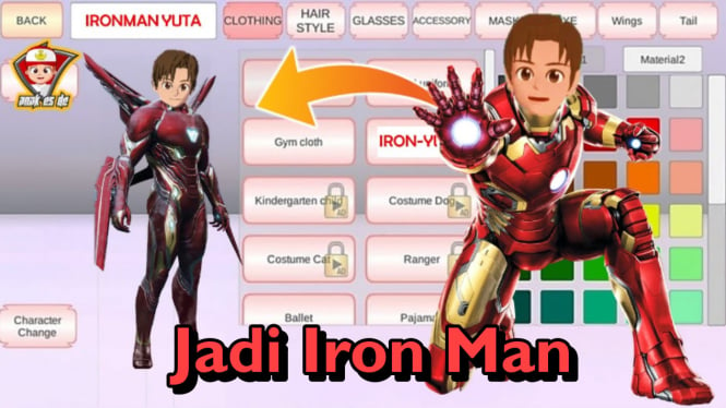 Cara Jadi Iron Man di Sakura School Simulator