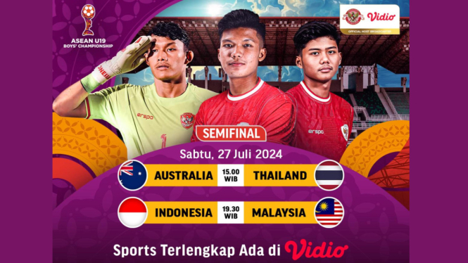 Link Live Streaming Semifinal Indonesia Vs Malaysia Piala AFF U19! Duel Sengit Pukul 19.30 WIB!