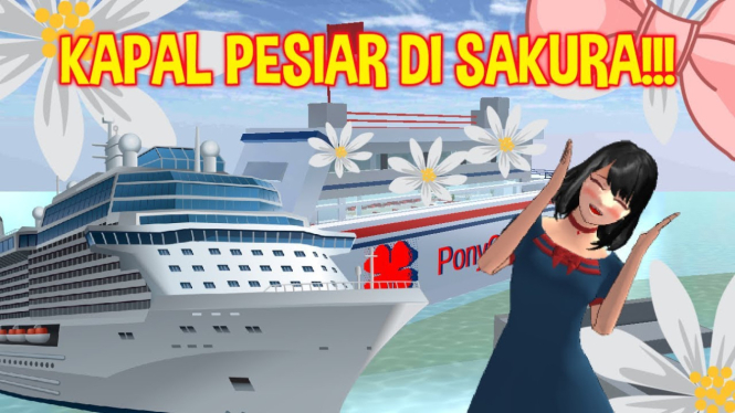 Membangun Kapal Pesiar di Sakura School Simulator