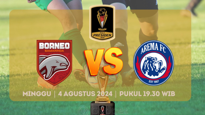 Borneo FC vs Arema FC Final Piala Presiden 2024