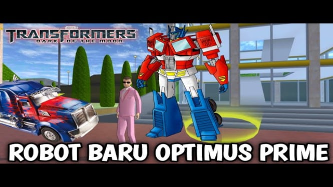 Membuat Optimus Prime di Sakura School Simulator