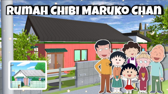 Berkunjung ke Rumah Chibi Maruko Chan di Sakura School Simulator