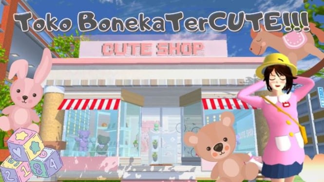 Koleksi Boneka & Sovenir Terlengkap di Sakura School Simulator