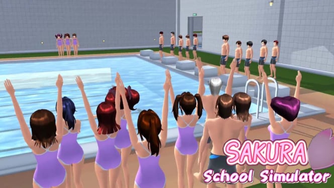 Cara Mudah Berenang di Sakura School Simulator