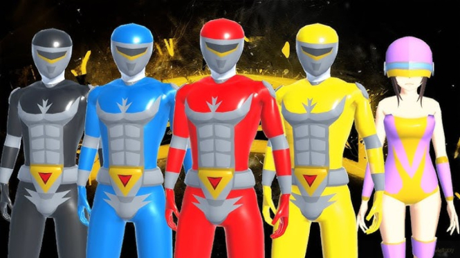 Membuat Karakter Power Rangers di Sakura School Simulator