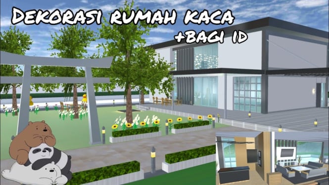 Cara Mudah Berkunjung ke Rumah Kaca Mewah di Sakura School Simulator Plus ID nya